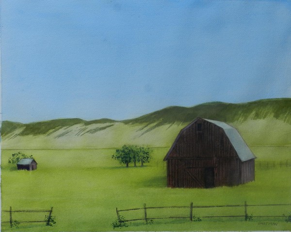 Barn & Hills, Montana.jpg